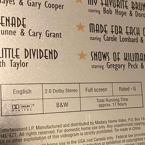 Hollywood Classics: The Golden Age of the Silverscreen (Collector Edt.) DVD Set - Picture 13 of 14